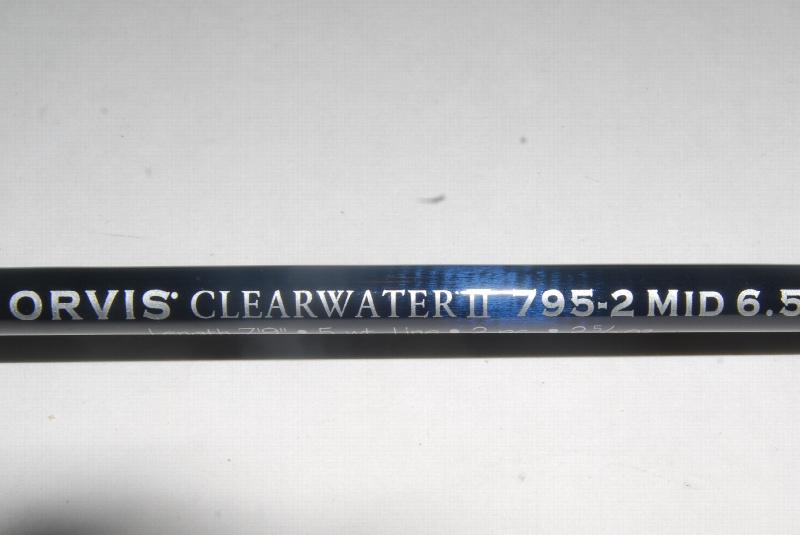 7'9 ORVIS CLEARWATER II.795-2. Mid Flex. 2/1.2 7/8 oz. #5 line. Orvis Bag  & Tube.