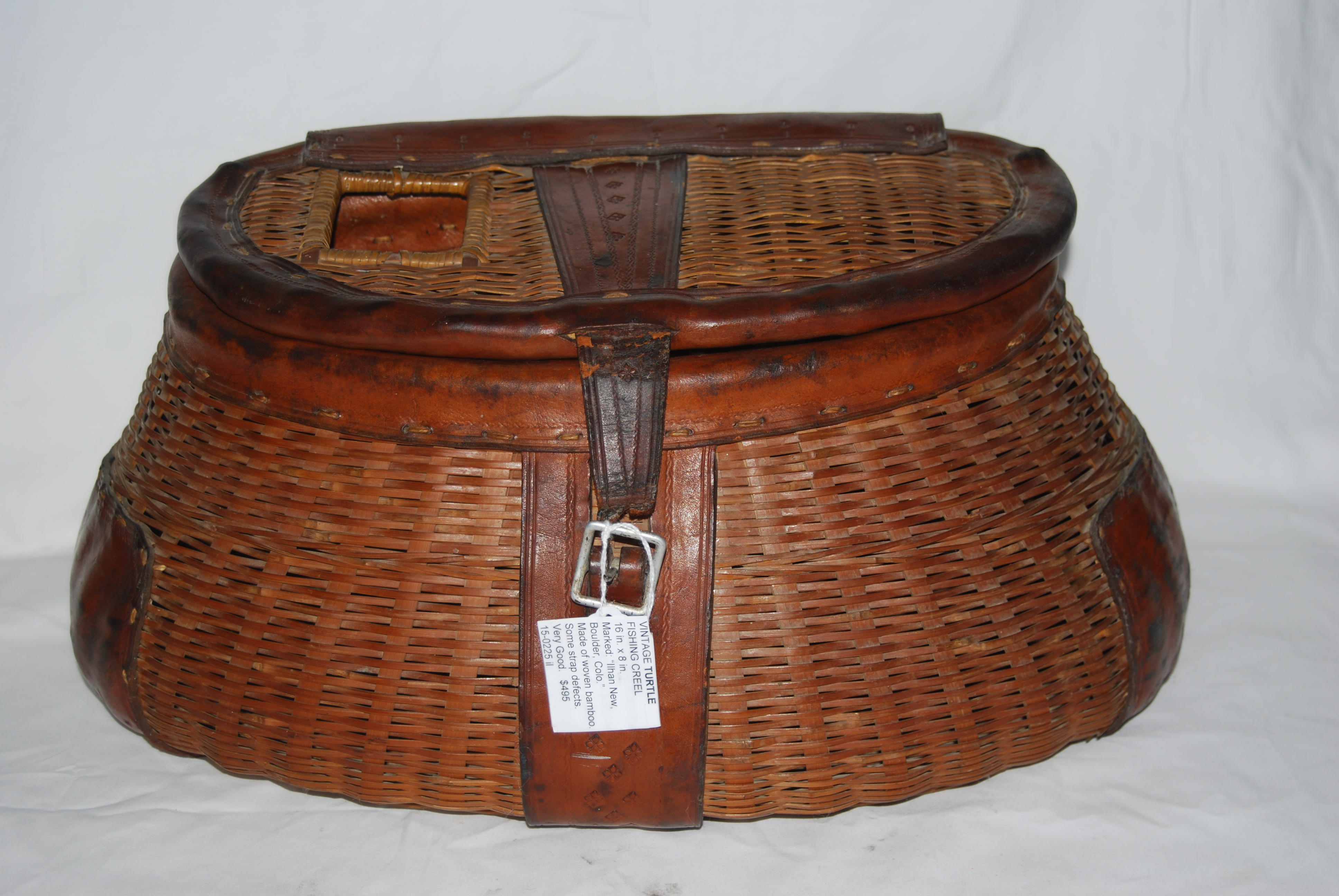 Vintage Wicker Fishing Creel Basket - antiques - by owner